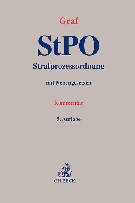 Strafprozessordnung, Buch