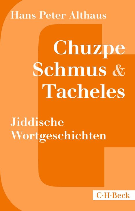 Hans Peter Althaus: Chuzpe, Schmus &amp; Tacheles, Buch