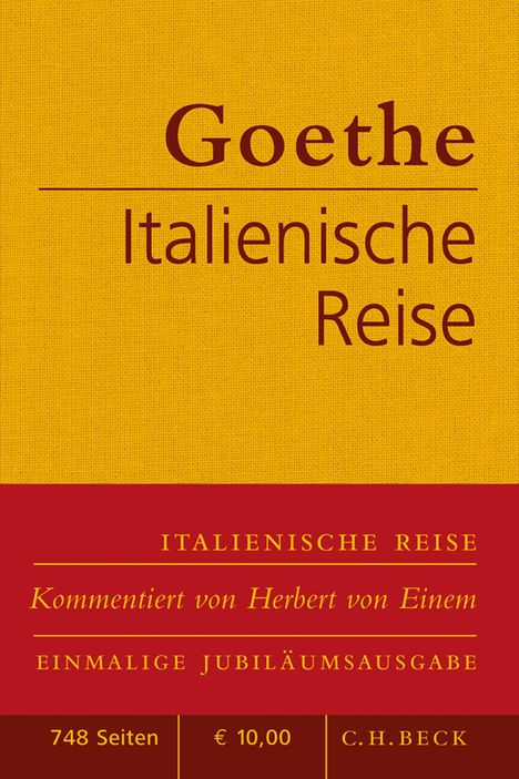 Johann Wolfgang von Goethe: Italienische Reise, Buch