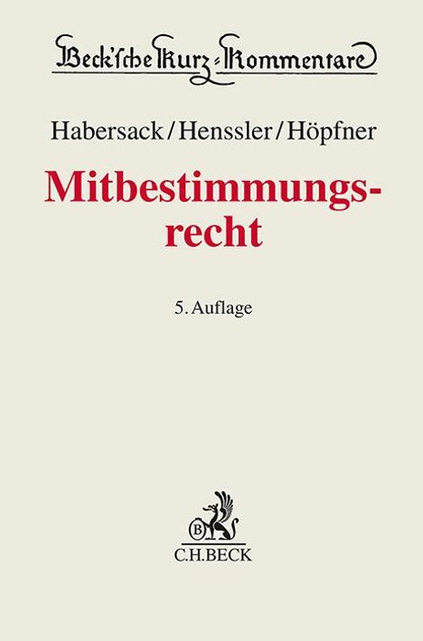 Peter Hanau: Mitbestimmungsrecht. MitbestR, Buch