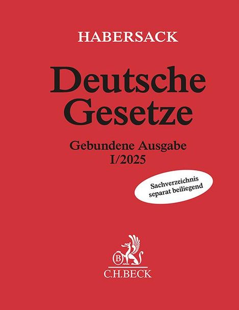 Deutsche Gesetze Gebundene Ausgabe I/2025, Buch