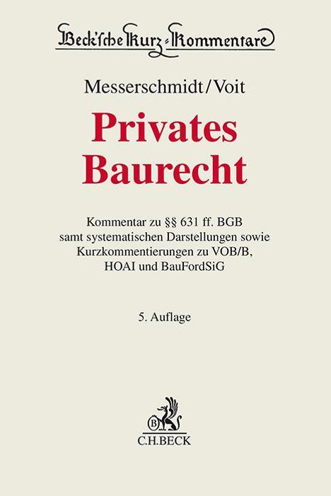 Privates Baurecht, Buch
