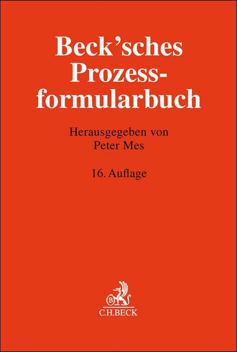 Beck'sches Prozessformularbuch, Buch