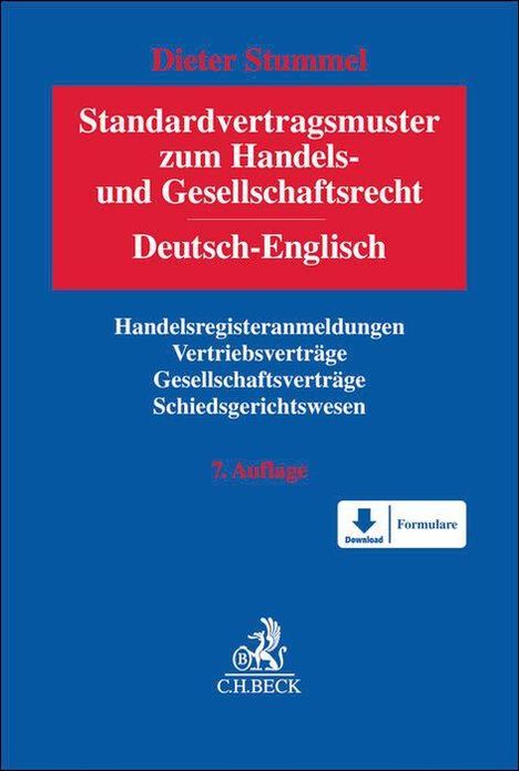 „Dieter Stummel, Standardvertragsmuster, Handels- und Gesellschaftsrecht, Deutsch-Englisch, 7. Auflage, Download Formulare.“