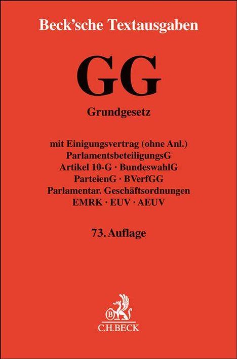 Grundgesetz für die Bundesrepublik Deutschland. GG, Buch