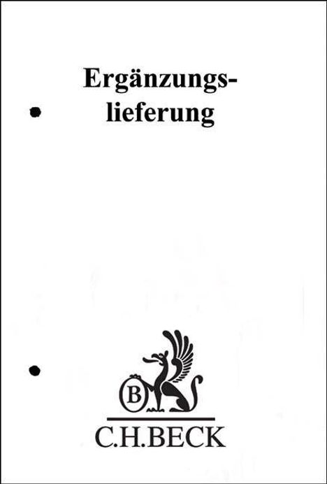 Text: "Ergänzungslieferung". Unten ist ein Logo mit einem stilisierten Greif und dem Text "C.H.BECK".