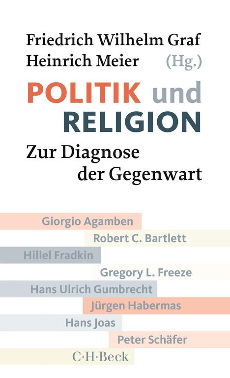 Buchtitel: "POLITIK und RELIGION". Autoren: Friedrich Wilhelm Graf, Heinrich Meier. Verlag: C.H.Beck.