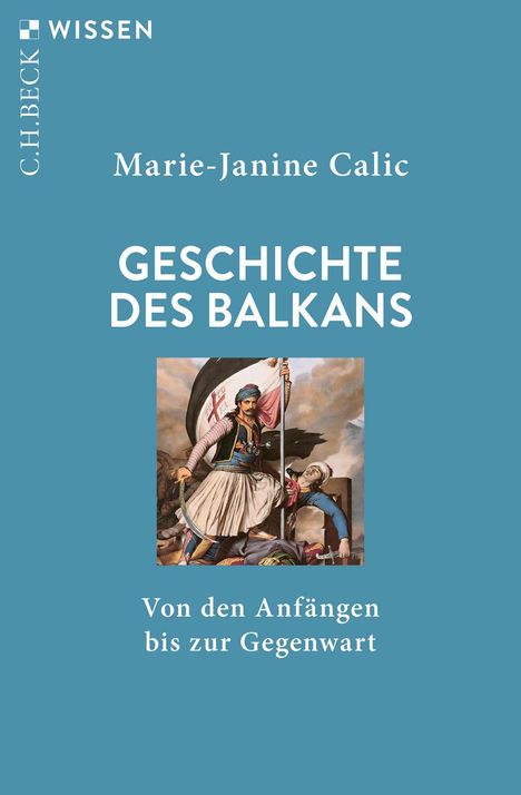 Geschichte des Balkans; Von den Anfängen bis zur Gegenwart; Illustration eines Kriegers in traditioneller Kleidung.
