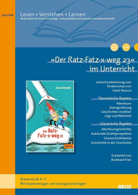 Burkhard Fries: »Der Ratz-Fatz-x-weg 23« f. Unt./Lehrerhandr.+Kopiervorl., Buch