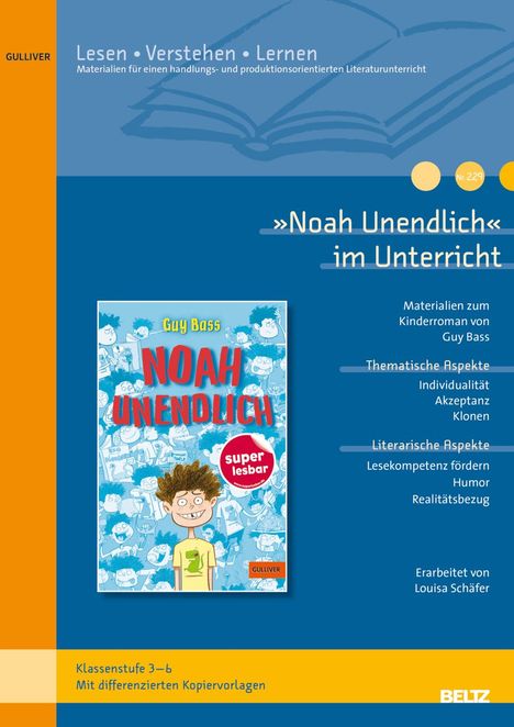 Louisa Schäfer: 'Noah unendlich' im Unterricht, Buch