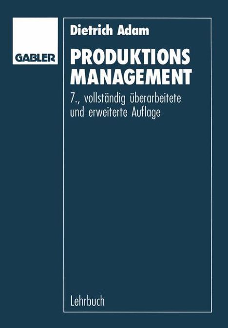 Dietrich Adam: Produktions-Management, Buch