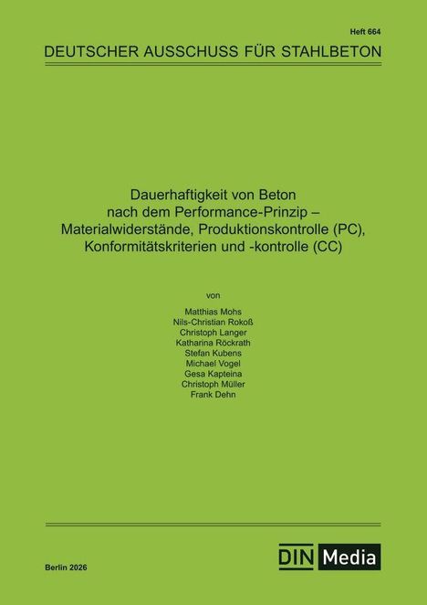 Text: "DIN Media". Eine Hand greift nach einem blauen Aktenordner; im Hintergrund sind verschwommene Bücher zu sehen.