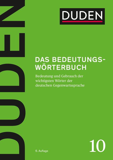 Das Bedeutungswörterbuch, Buch