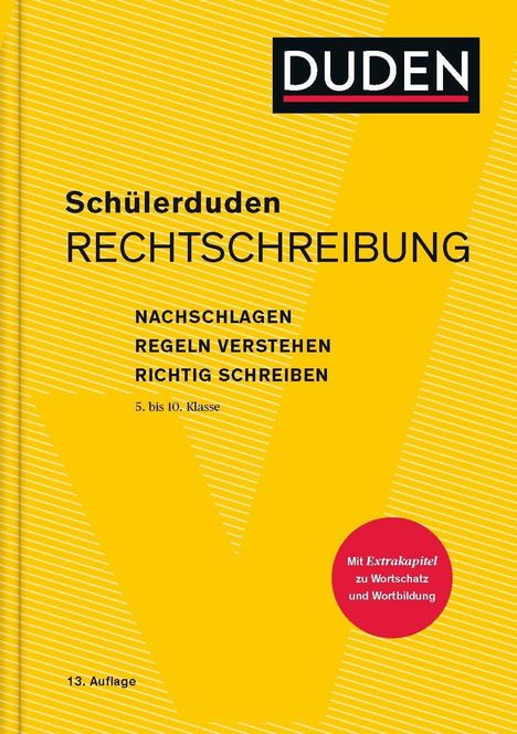 Schülerduden Rechtschreibung (gebunden), Buch