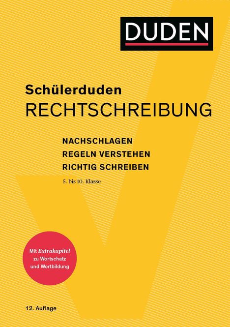 Schülerduden Rechtschreibung und Wortkunde (kartoniert), Buch