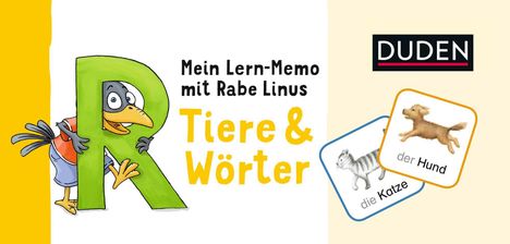 Dorothee Raab: Mein Lern-Memo mit Rabe Linus - Tiere &amp; Wörter, Spiele