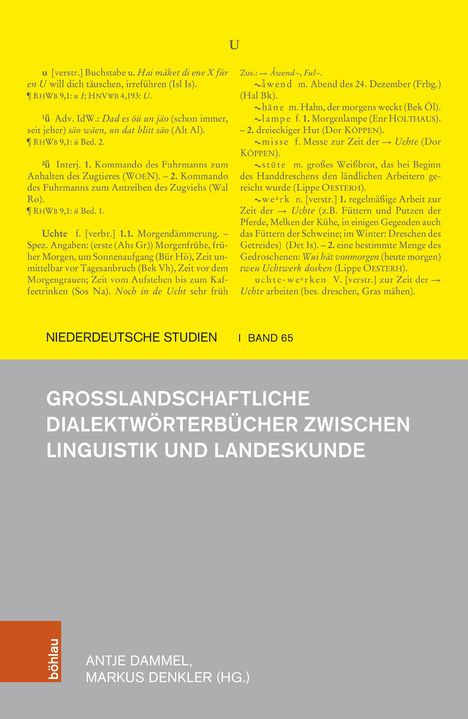 Großlandschaftliche Dialektwörterbücher zwischen Linguistik und Landeskunde, Buch