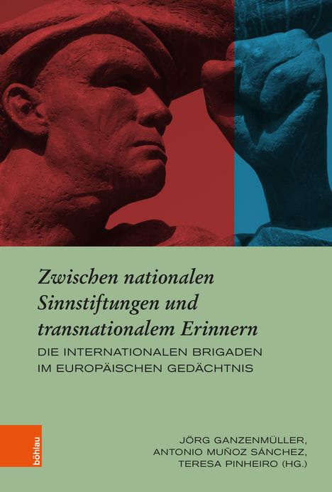 „Zwischen nationalen Sinnstiftungen und transnationalem Erinnern“, Buchtitel, rote Skulptur mit blauem Bereich.
