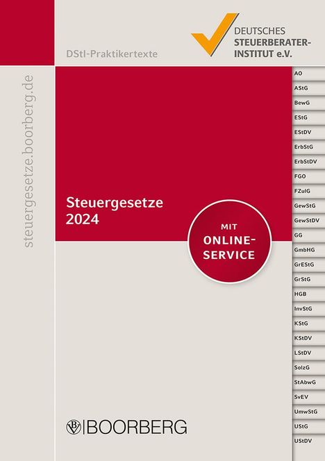 Steuergesetze 2024, Buch