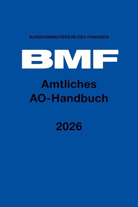 Amtliches AO-Handbuch 2026, Buch