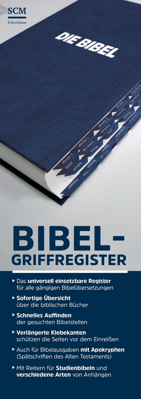 Bibel-Griffregister blau, Diverse