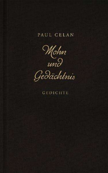 Paul Celan: Mohn und Gedächtnis, Buch
