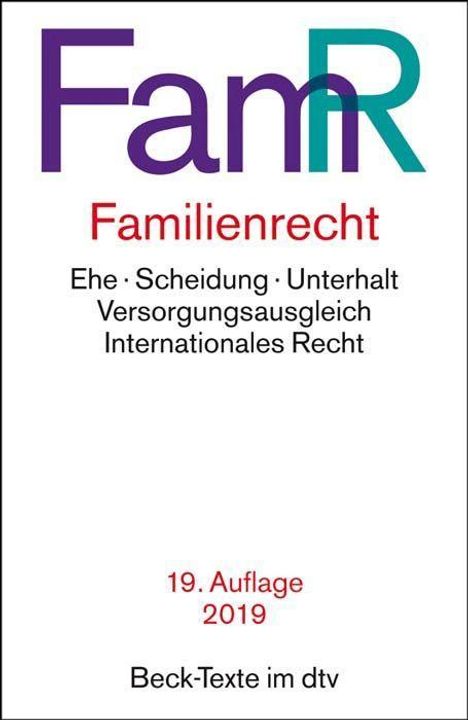 Familienrecht (FamR), Buch