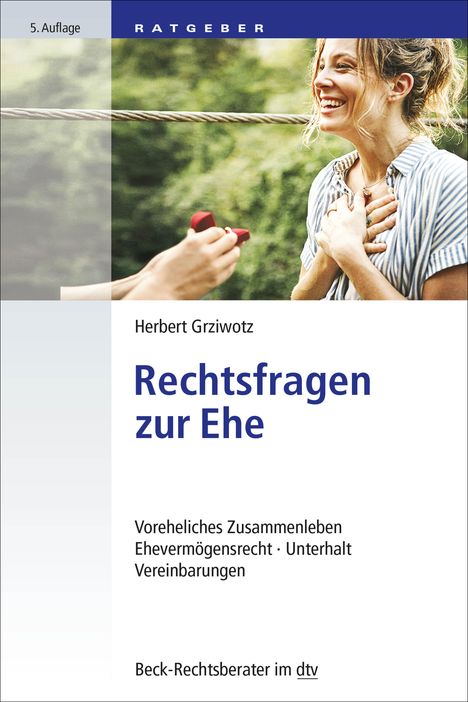 Herbert Grziwotz: Rechtsfragen zur Ehe, Buch