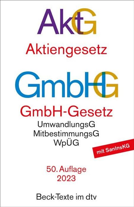 Aktiengesetz, GmbH-Gesetz, Buch