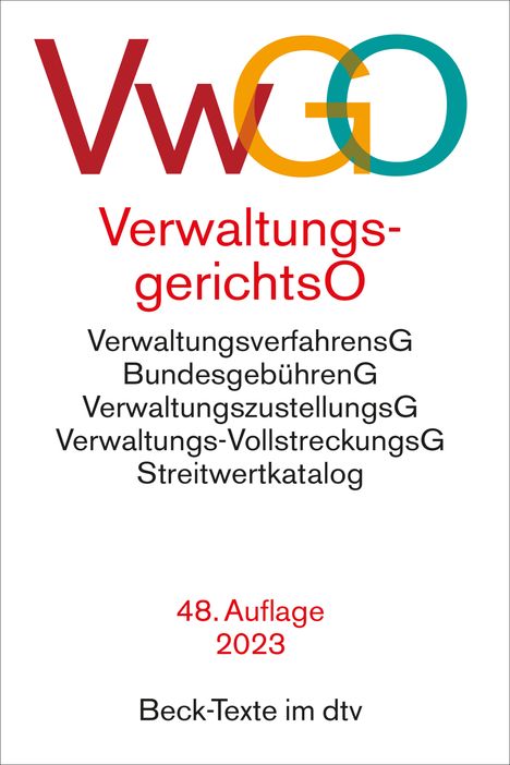 Verwaltungsgerichtsordnung, Verwaltungsverfahrensgesetz, Buch