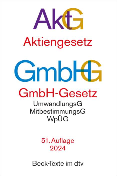 Aktiengesetz, GmbH-Gesetz, Buch