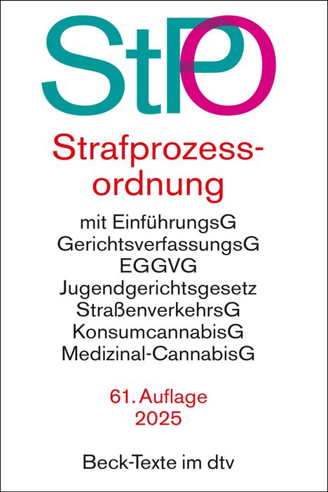 Strafprozessordnung, Buch