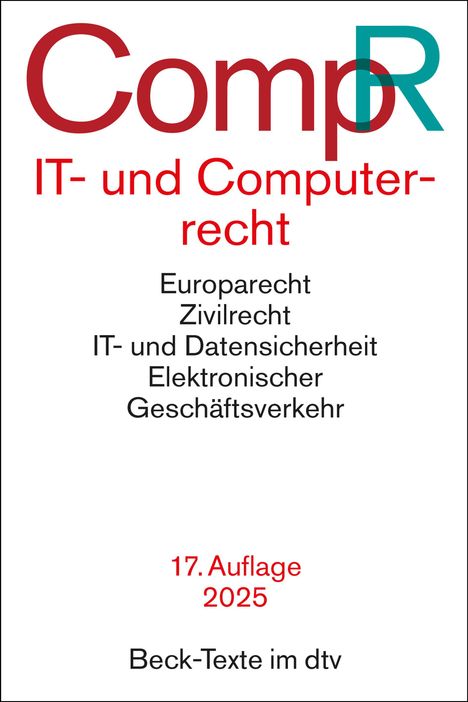 Jochen Schneider: IT- und Computerrecht, Buch