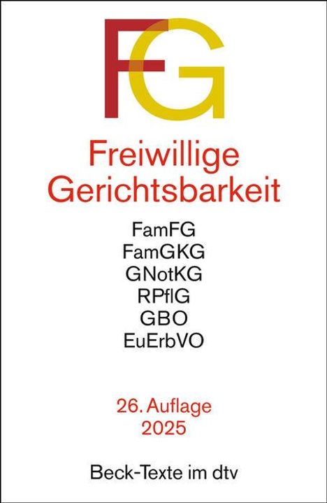 Freiwillige Gerichtsbarkeit. FG, Buch