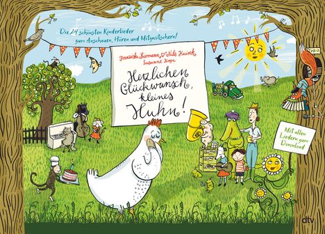 Franziska Biermann: Herzlichen Glückwunsch, kleines Huhn! Die 24 schönsten Kinderlieder zum Anschauen, Hören und Mitzwitschern!, Buch