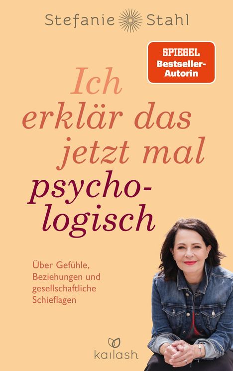 "Ich erklär das jetzt mal psychologisch. Über Gefühle, Beziehungen und gesellschaftliche Schieflagen." Frau in Jeansjacke.