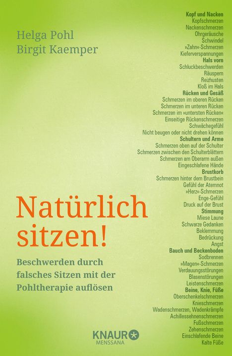 Helga Pohl: Natürlich sitzen!, Buch