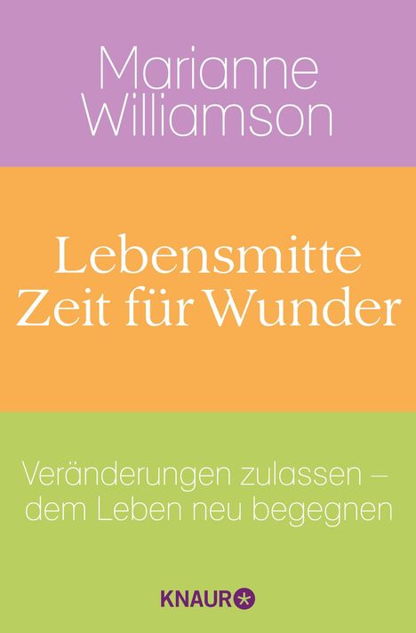 Marianne Williamson: Lebensmitte - Zeit für Wunder, Buch