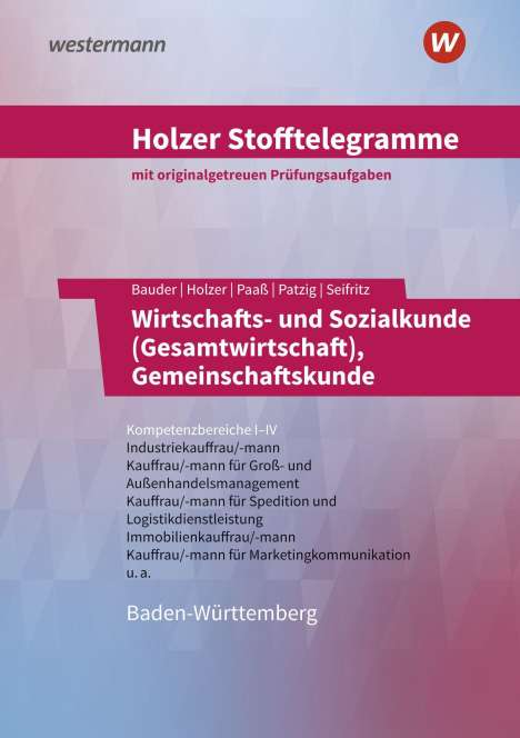 Volker Holzer: Holzer Stofftelegr. WISO Gesamtwirtsch Aufg. BW, Buch