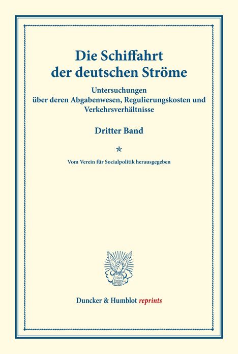 /: Die Schiffahrt der deutschen Ströme., Buch