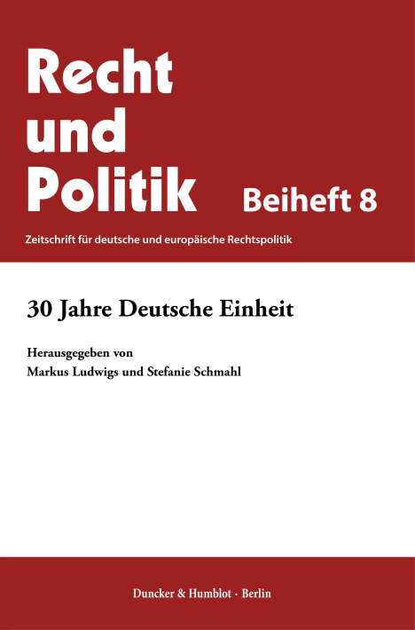 30 Jahre Deutsche Einheit., Buch