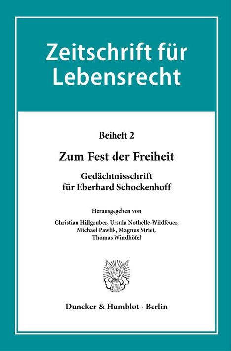 Zum Fest der Freiheit, Buch