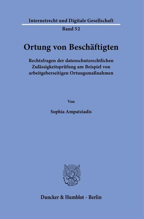 Sophia Ampatziadis: Ampatziadis, S: Ortung von Beschäftigten, Buch