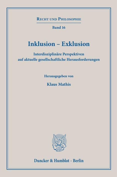 Inklusion - Exklusion, Buch