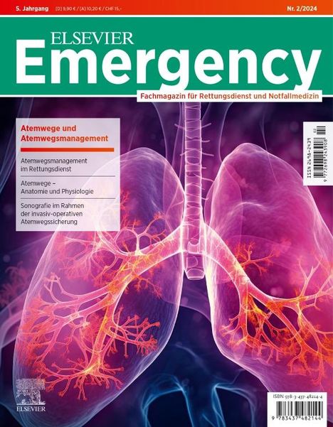 ELSEVIER Emergency. Atemwege und Atemwegsmanagement. 2/2024: Fachmagazin für Rettungsdienst und Notfallmedizin, Buch