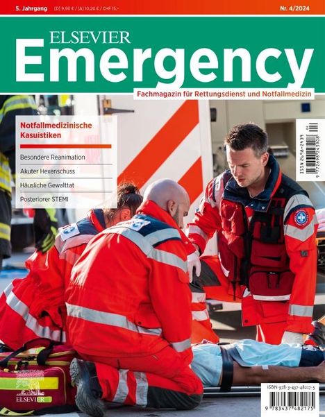 ELSEVIER Emergency. Notfallmedizinische Kasuistiken. 4/2024: Fachmagazin für Rettungsdienst und Notfallmedizin, Buch