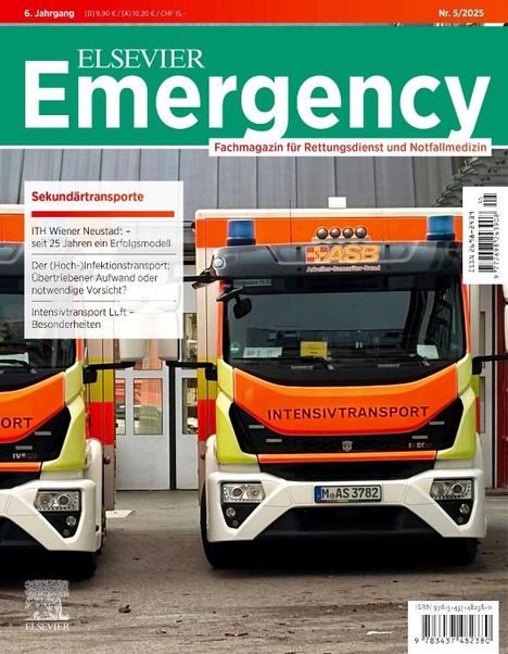 ELSEVIER Emergency. Sekundärtransporte. 5/2025, Buch
