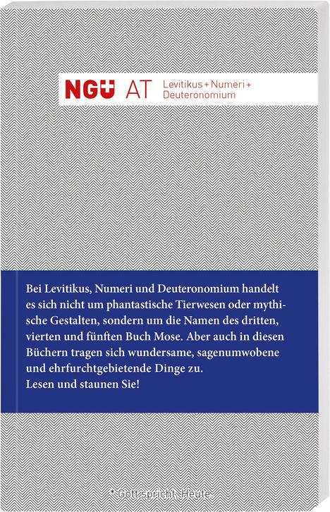 NGÜ AT: Levitikus + Numeri + Deuteronomium, Buch