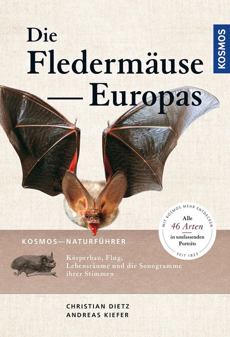Christian Dietz: Naturführer Fledermäuse Europas, Buch