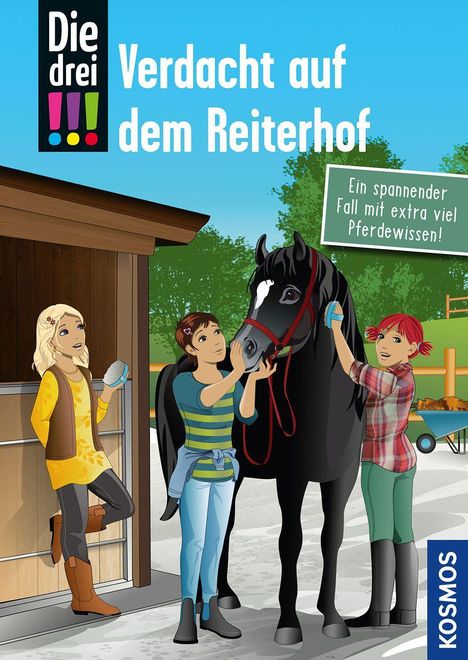 Julie Bender: Die drei !!!, Verdacht auf dem Reiterhof, Buch